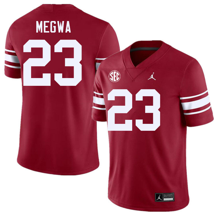 #23 Emeka Megwa Oklahoma Sooners 2024 SEC Conference College Football Jerseys-Throwback